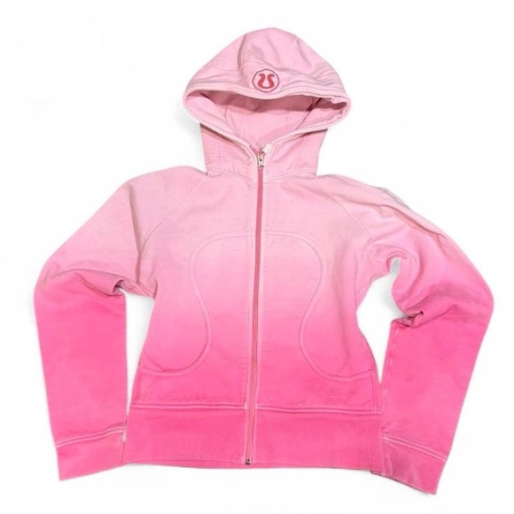 lululemon athletica Sweaters - Y2K Lululemon Special Edition Pink Gradient Faded Scuba Zip Up Hoodie